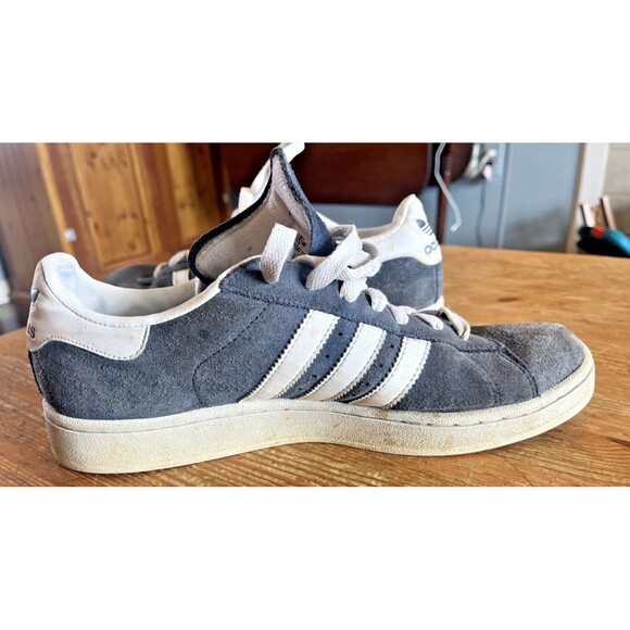 Adidas Campus Sneakers Skateboarding Shoes Suede Grey / White / Gum Size 9.5 main image 6